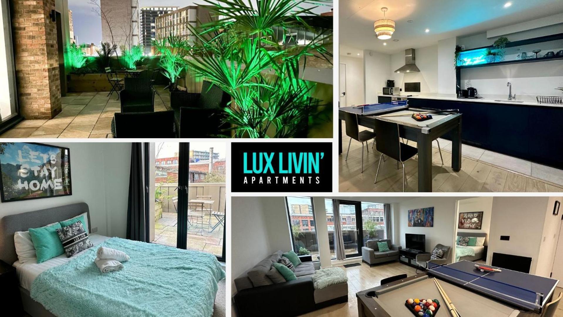 Lux Livin' Apartments - Luxury 2 Bed Apartment With Sky Garden Manchester Esterno foto