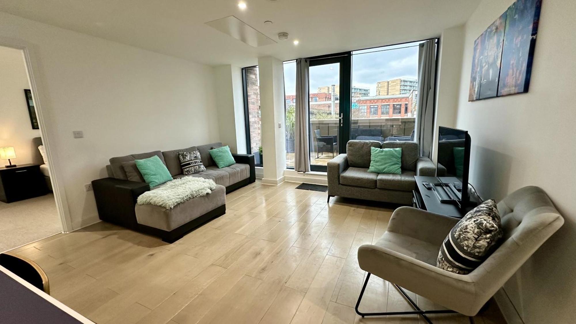 Lux Livin' Apartments - Luxury 2 Bed Apartment With Sky Garden Manchester Esterno foto
