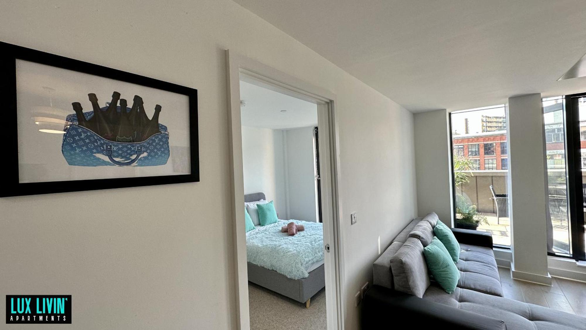 Lux Livin' Apartments - Luxury 2 Bed Apartment With Sky Garden Manchester Camera foto