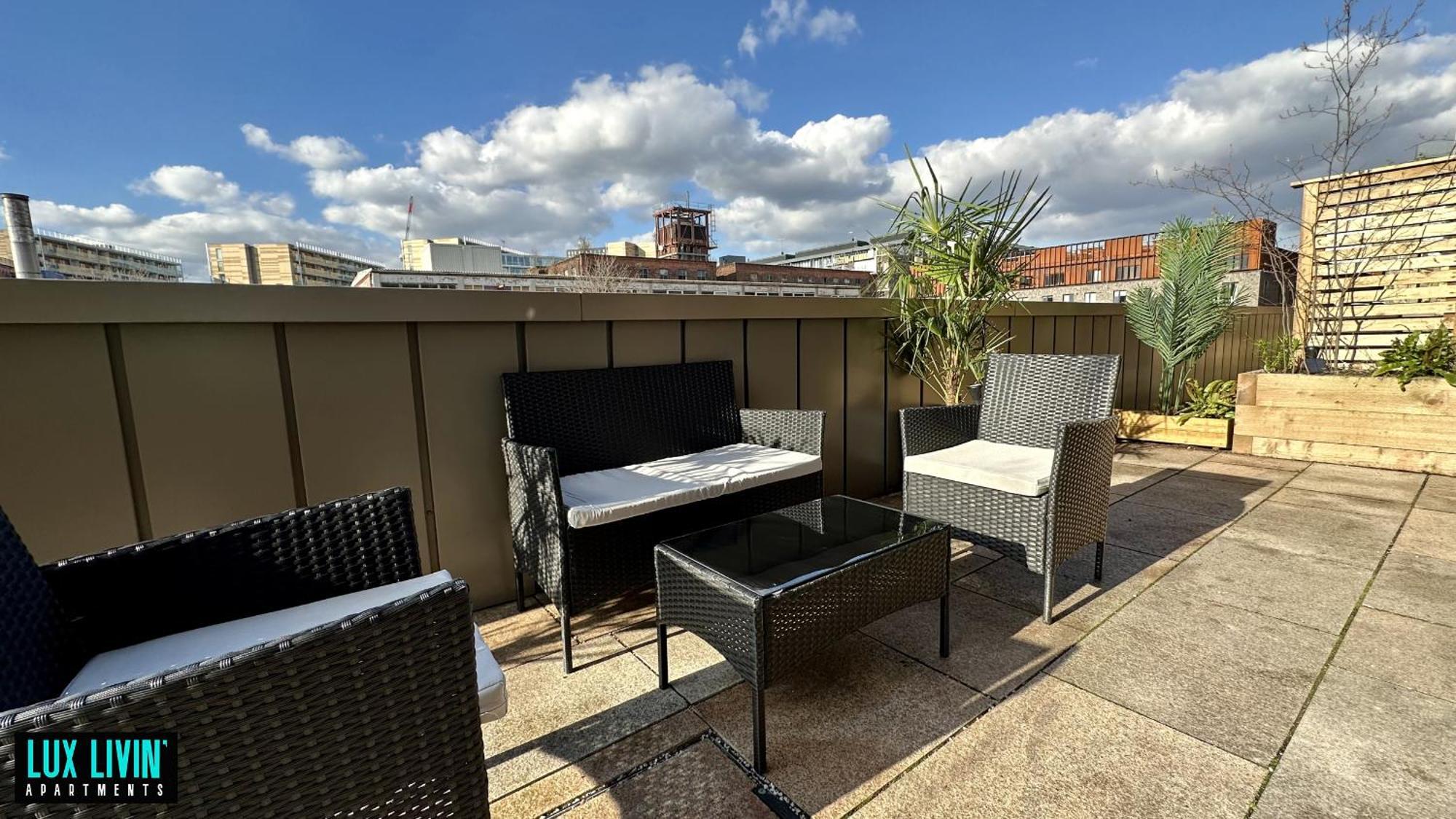 Lux Livin' Apartments - Luxury 2 Bed Apartment With Sky Garden Manchester Camera foto