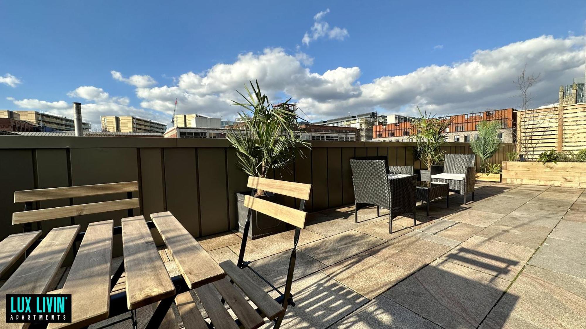 Lux Livin' Apartments - Luxury 2 Bed Apartment With Sky Garden Manchester Camera foto