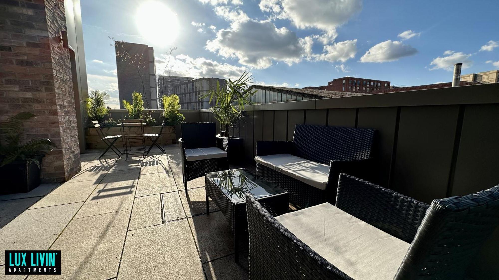 Lux Livin' Apartments - Luxury 2 Bed Apartment With Sky Garden Manchester Camera foto
