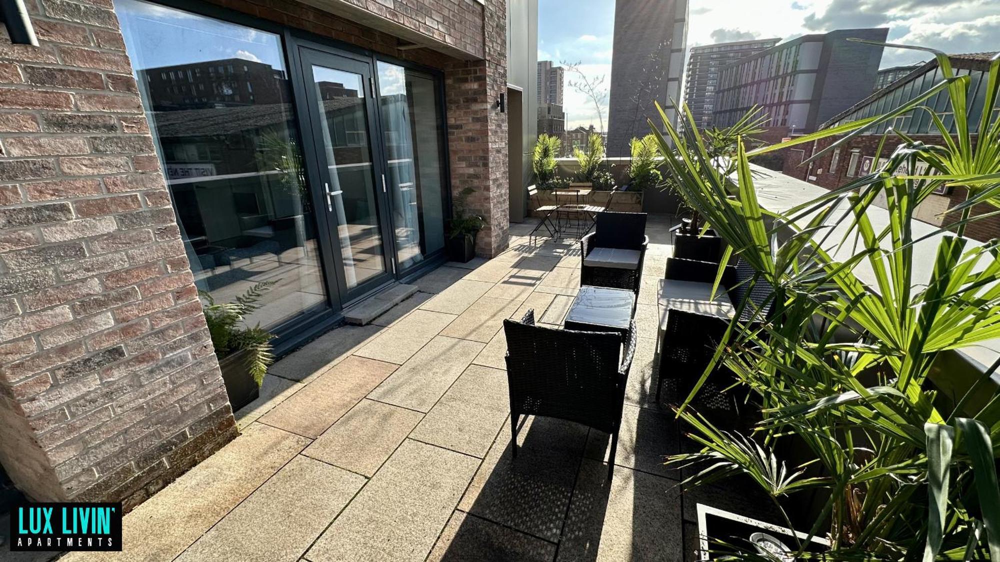 Lux Livin' Apartments - Luxury 2 Bed Apartment With Sky Garden Manchester Camera foto