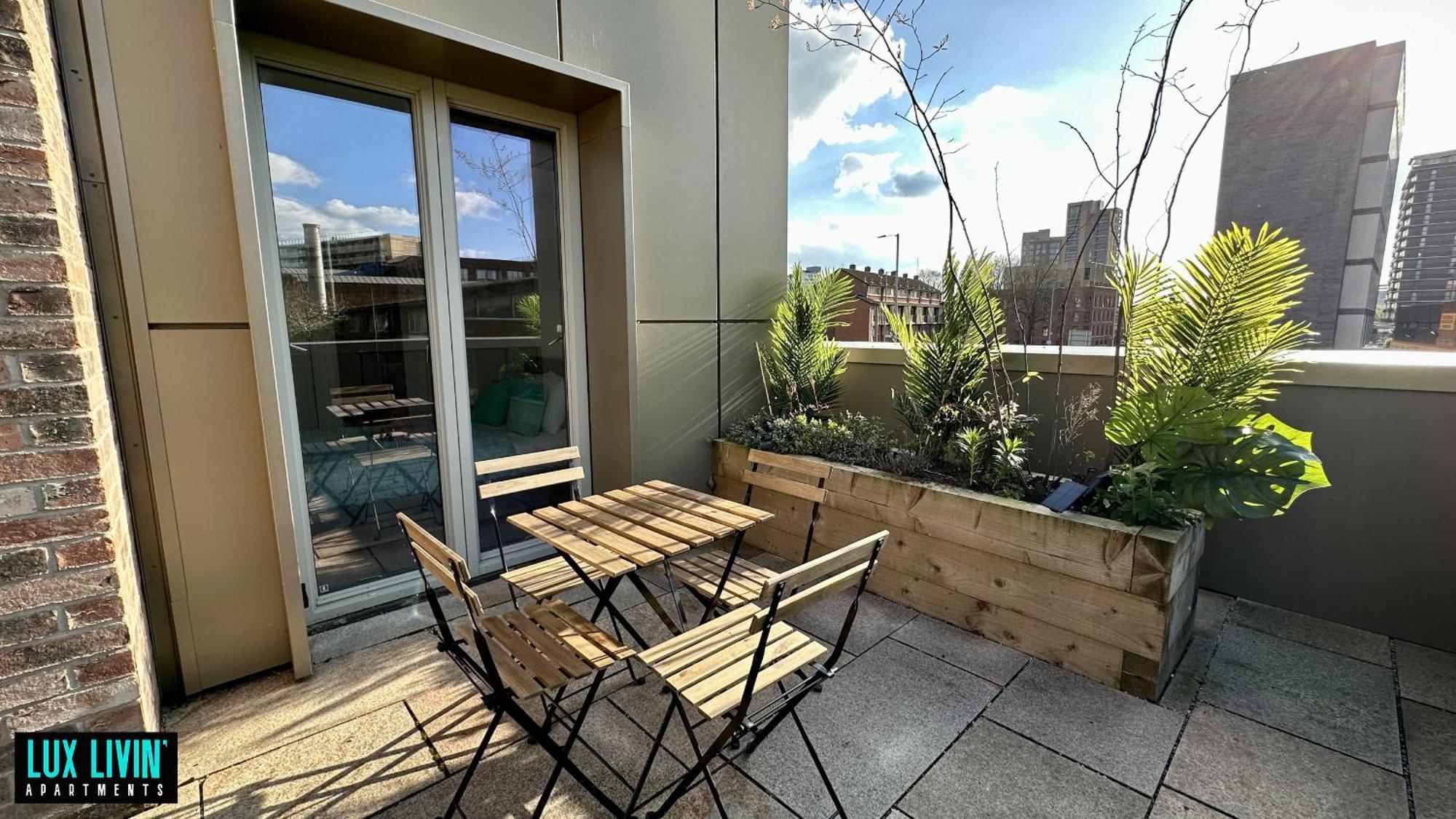 Lux Livin' Apartments - Luxury 2 Bed Apartment With Sky Garden Manchester Camera foto